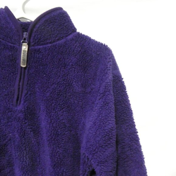 NORTHERN GETAWAY | 17.5 inch pit to pit measured | Purple Fleece 1/4 Zip Teddy - Picture 5 of 15